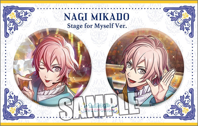 (Goods - Badge) Uta no Prince-sama LIVE EMOTION Birthday Holographic Button Badge Set Stage for Myself Ver. - Nagi Mikado [animate Exclusive]