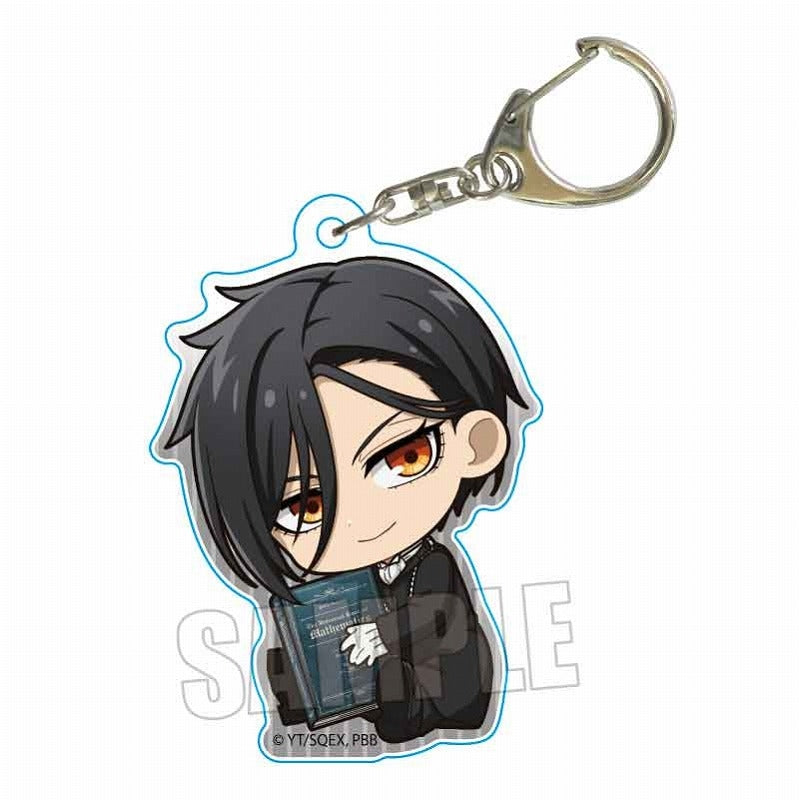 [Black Butler] Public School Arc Gyugyutto Acrylic Keychain Sebastian Michaelis (Textbook)