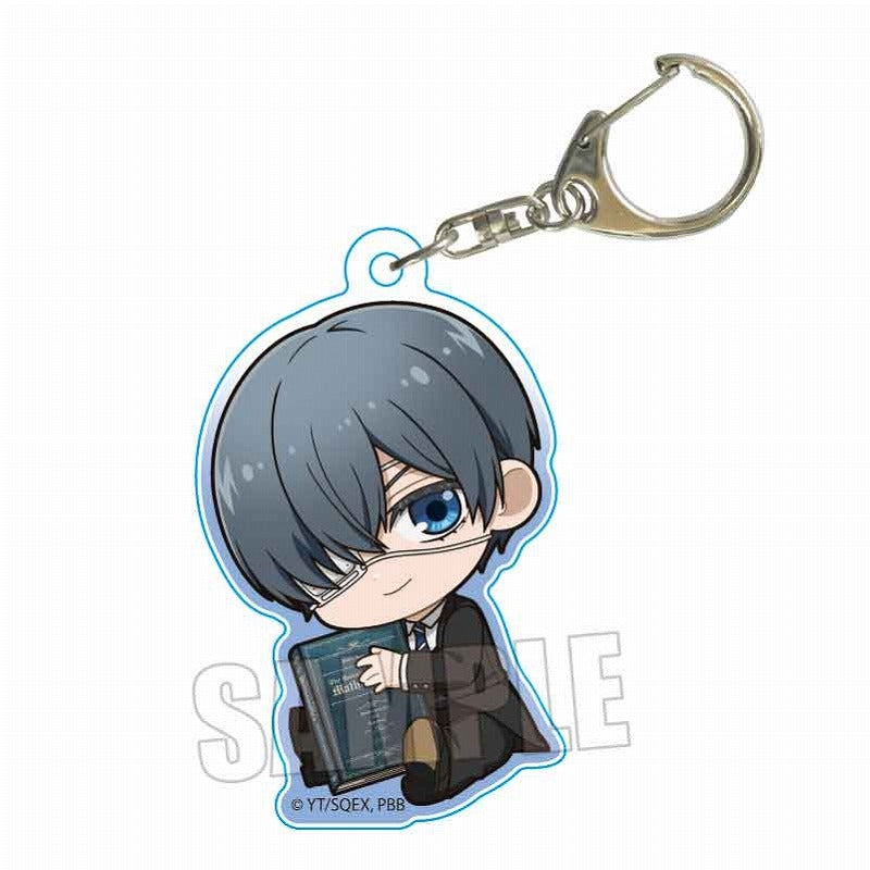 [Black Butler] Public School Arc Gyugyutto Acrylic Keychain Ciel Phantomhive (Textbook)