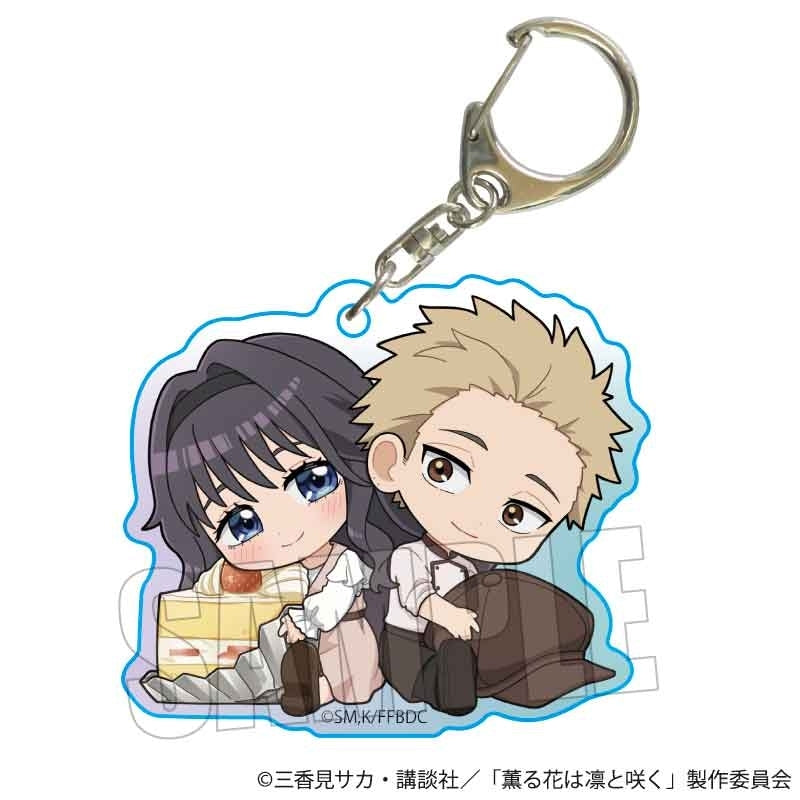 (Goods - Keychain) TV Anime - The Fragrant Flower Blooms with Dignity Gyugyutto Acrylic Keychain Kaoruko & Rintaro