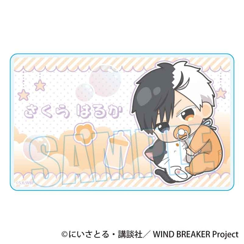 (Goods - Card) WIND BREAKER Gyugyutto Acrylic Card Haruka Sakura Babu-chan ver.