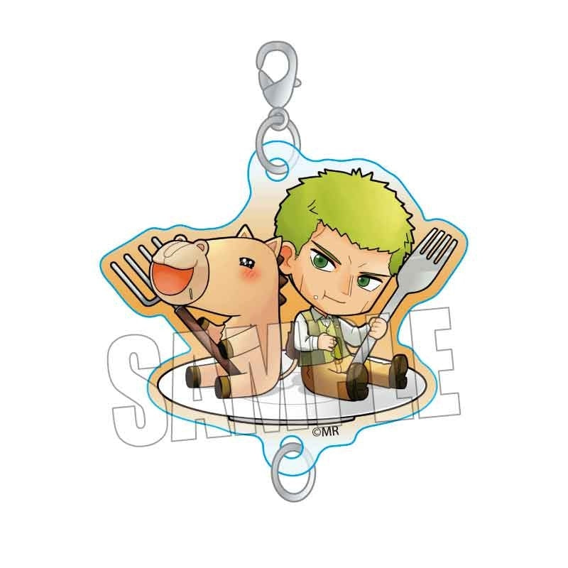 (Goods - Keychain) Zatch Bell! Gochi Chara Acrylic Keychain Ponygon & Sunbeam
