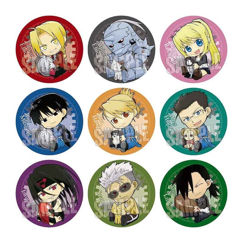 [Fullmetal Alchemist] Trading Button Badge Gyugyutto (Blind Box -Single)