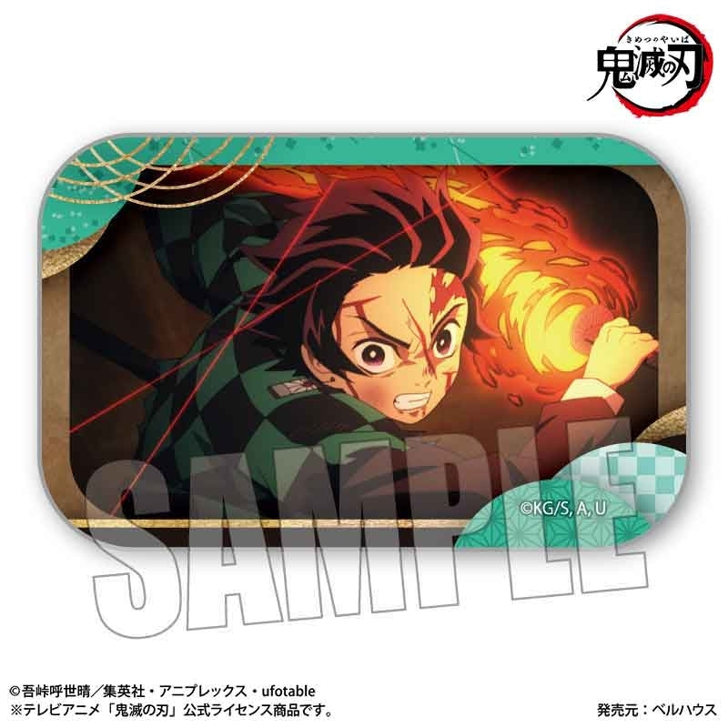 (Goods - Badge) Demon Slayer: Kimetsu no Yaiba TV Anime Tanjiro Kamado, Unwavering Resolve Arc Memories Square Button Badge Tanjiro Kamado