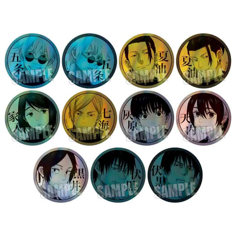 (Goods - Badge) Jujutsu Kaisen Hidden Inventory / Premature Death Trading Holographic Button Badge (Blind Box -Single)