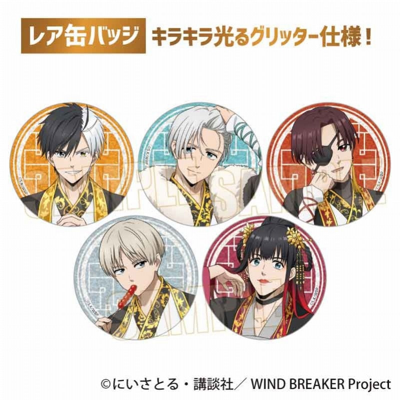 (Goods - Badge) WIND BREAKER Trading Button Badge Throne ver. (Blind Box -Single)