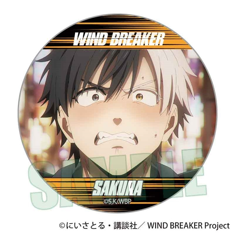 (Goods - Badge) WIND BREAKER Memories Button Badge Haruka Sakura B