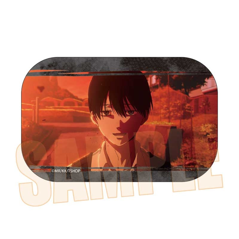 (Goods - Badge) The Summer Hikaru Died Memories Square Button Badge Yoshiki Tsujinaka A