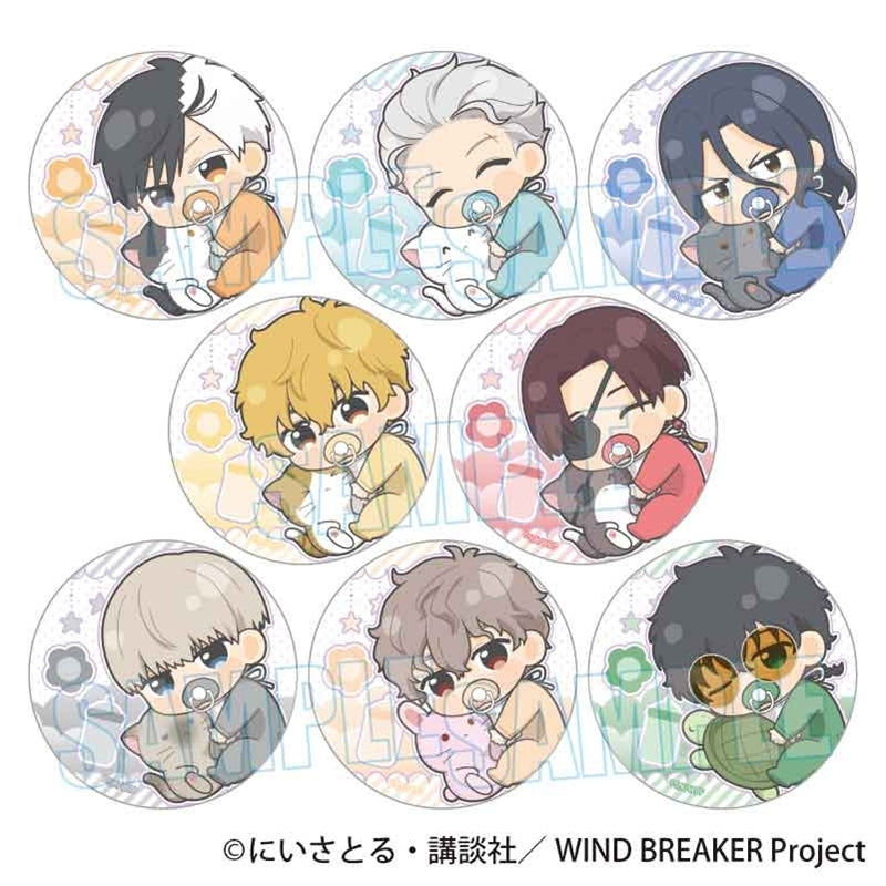 (Goods - Badge) WIND BREAKER Trading Button Badge Gyugyutto Babu-chan ver. (Blind Box -Single)