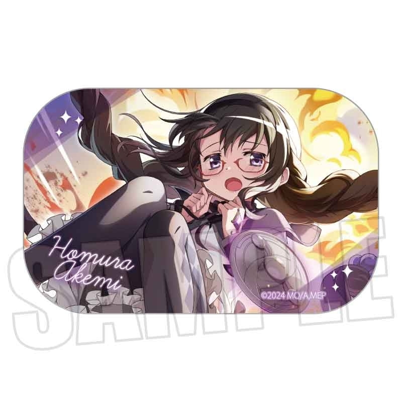 (Goods - Badge) Puella Magi Madoka Magica Magia Exedra Square Button Badge Homura Akemi