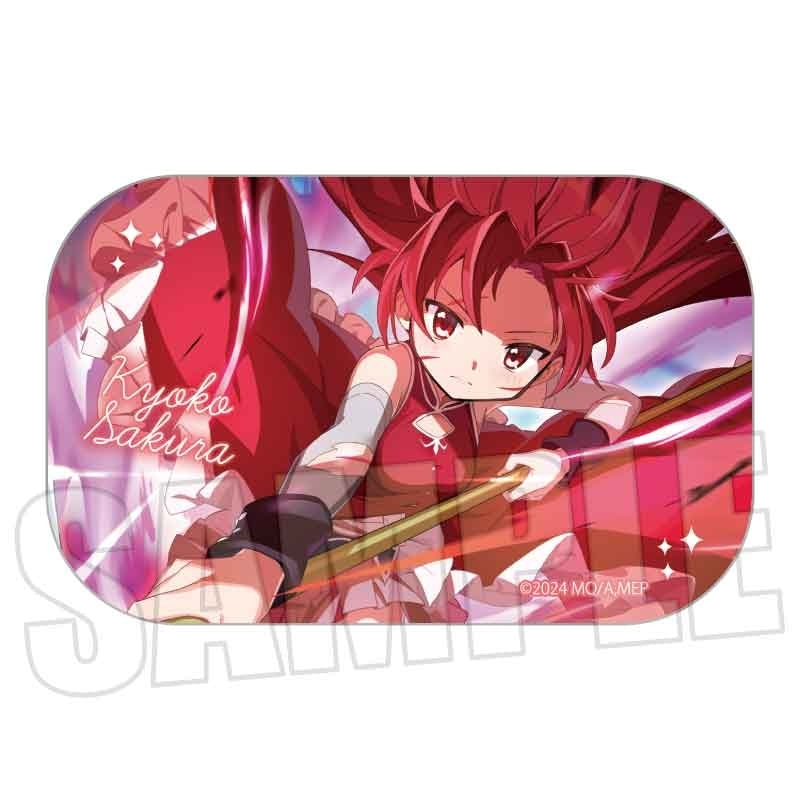 (Goods - Badge) Puella Magi Madoka Magica Magia Exedra Square Button Badge Kyoko Sakura