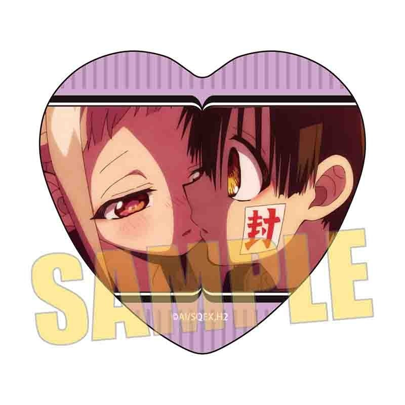 (Goods - Badge) Toilet-bound Hanako-kun Memories Heart-Shaped Badge 3 Hanako-kun & Nene Yashiro