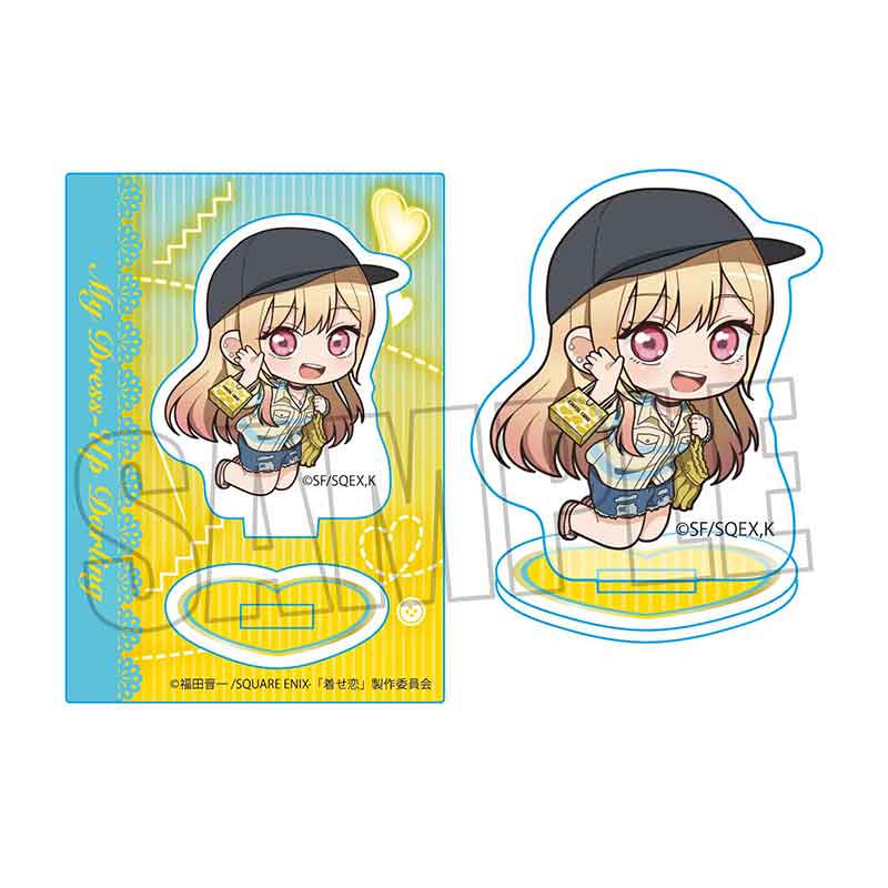 (Goods - Acrylic Stand) My Dress-Up Darling Pukasshu Mini Stand Marin Kitagawa (Yellow)