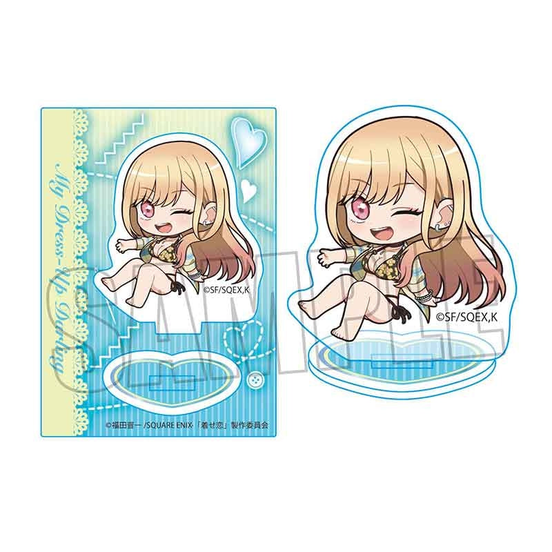 (Goods - Acrylic Stand) My Dress-Up Darling Pukasshu Mini Stand Marin Kitagawa (Blue)