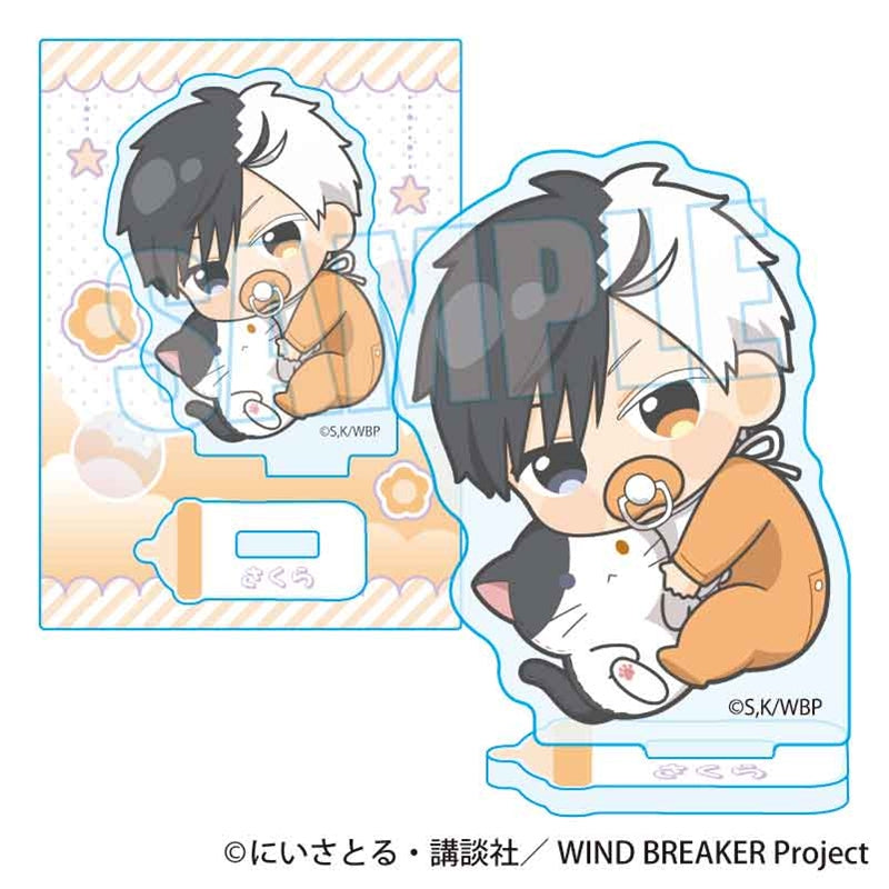 (Goods - Acrylic Stand) WIND BREAKER Gyugyutto Mini Stand Haruka Sakura Babu-chan ver.