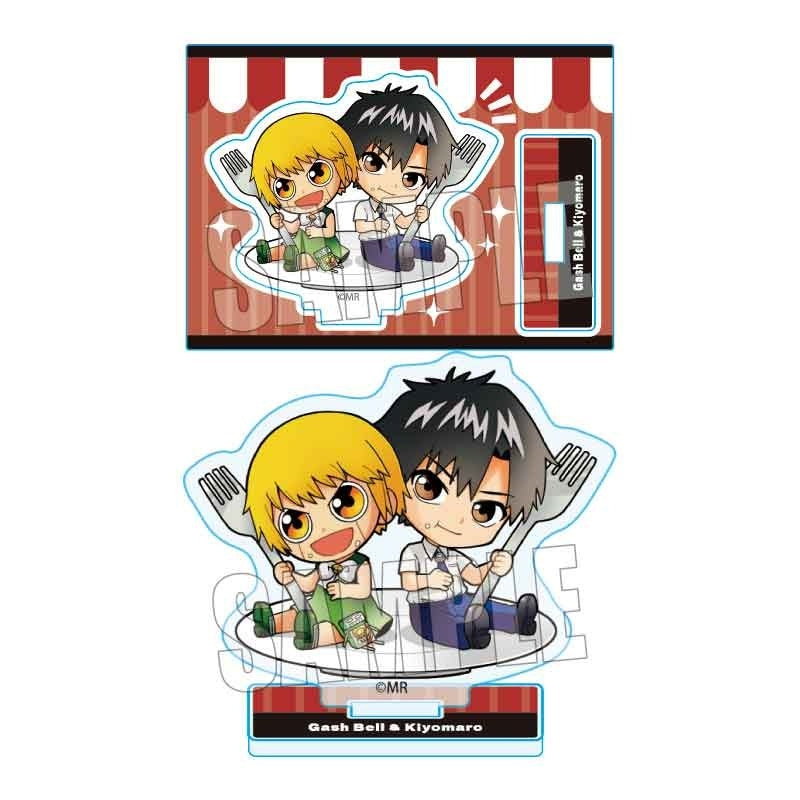 (Goods - Acrylic Stand) Zatch Bell! Gochi Chara Mini Acrylic Stand Zatch & Kiyo