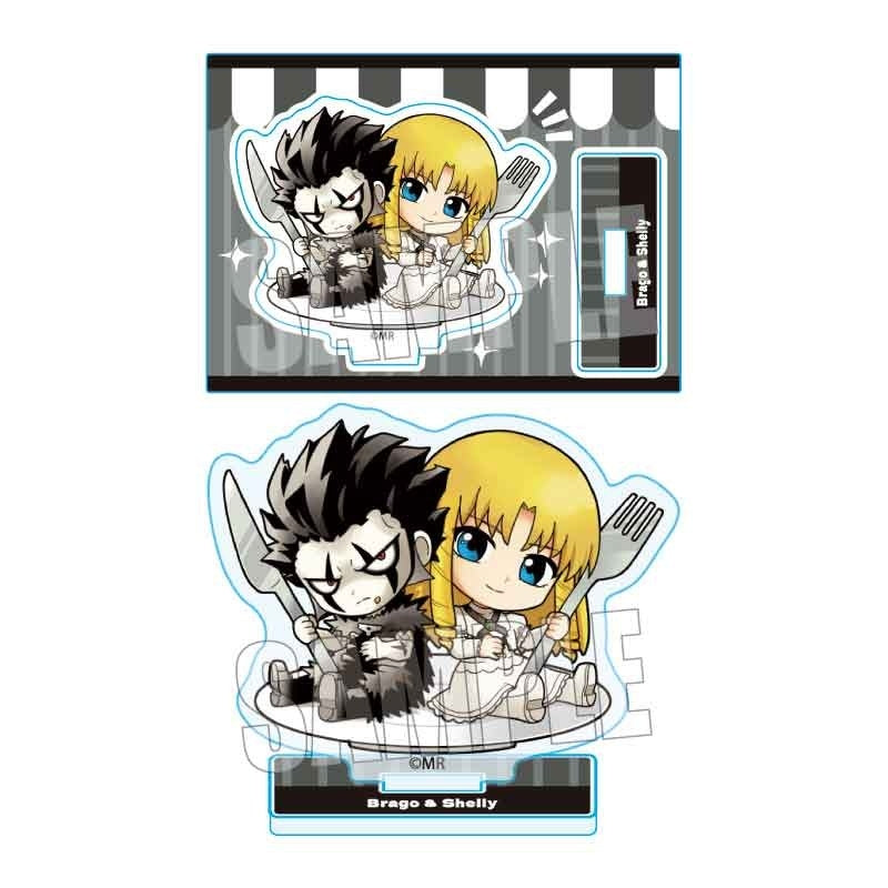 (Goods - Acrylic Stand) Zatch Bell! Gochi Chara Mini Acrylic Stand Brago & Sherry