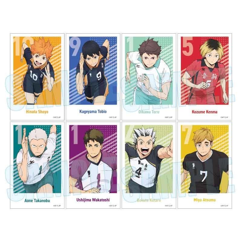(1BOX=8)(Goods - Sticker) Anime Haikyu!! Trading Sticker 10th Anniversary Event Visual(Blind Box -Single)
