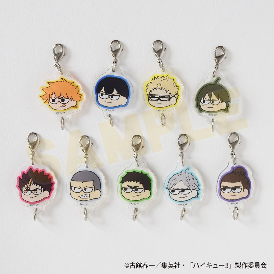 [Haikyu!!] Jirori Tsunagaru Acrylic Charm - Karasuno ver. (Blind Box -Single)