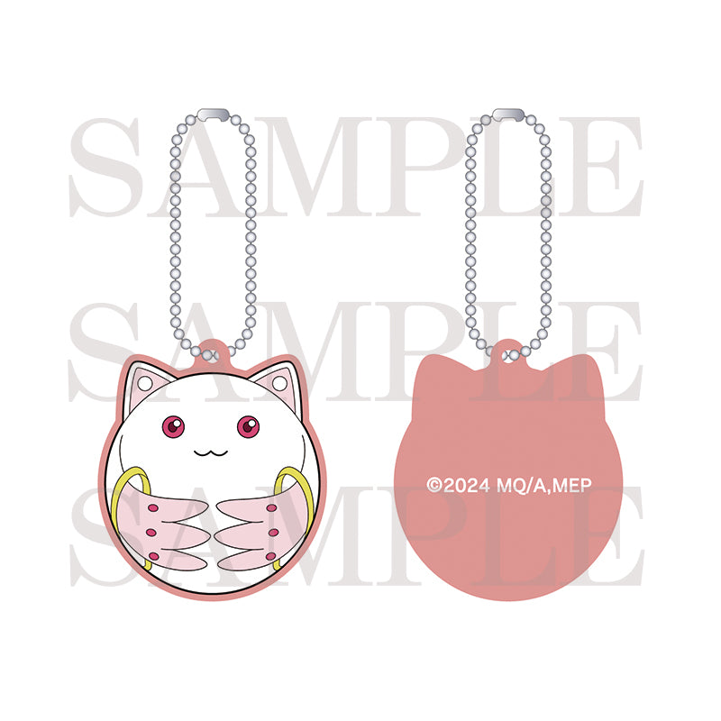 (Goods - Keychain) Puella Magi Madoka Magica Magia Exedra Kyubey Bomb Puffy Rubber Charm