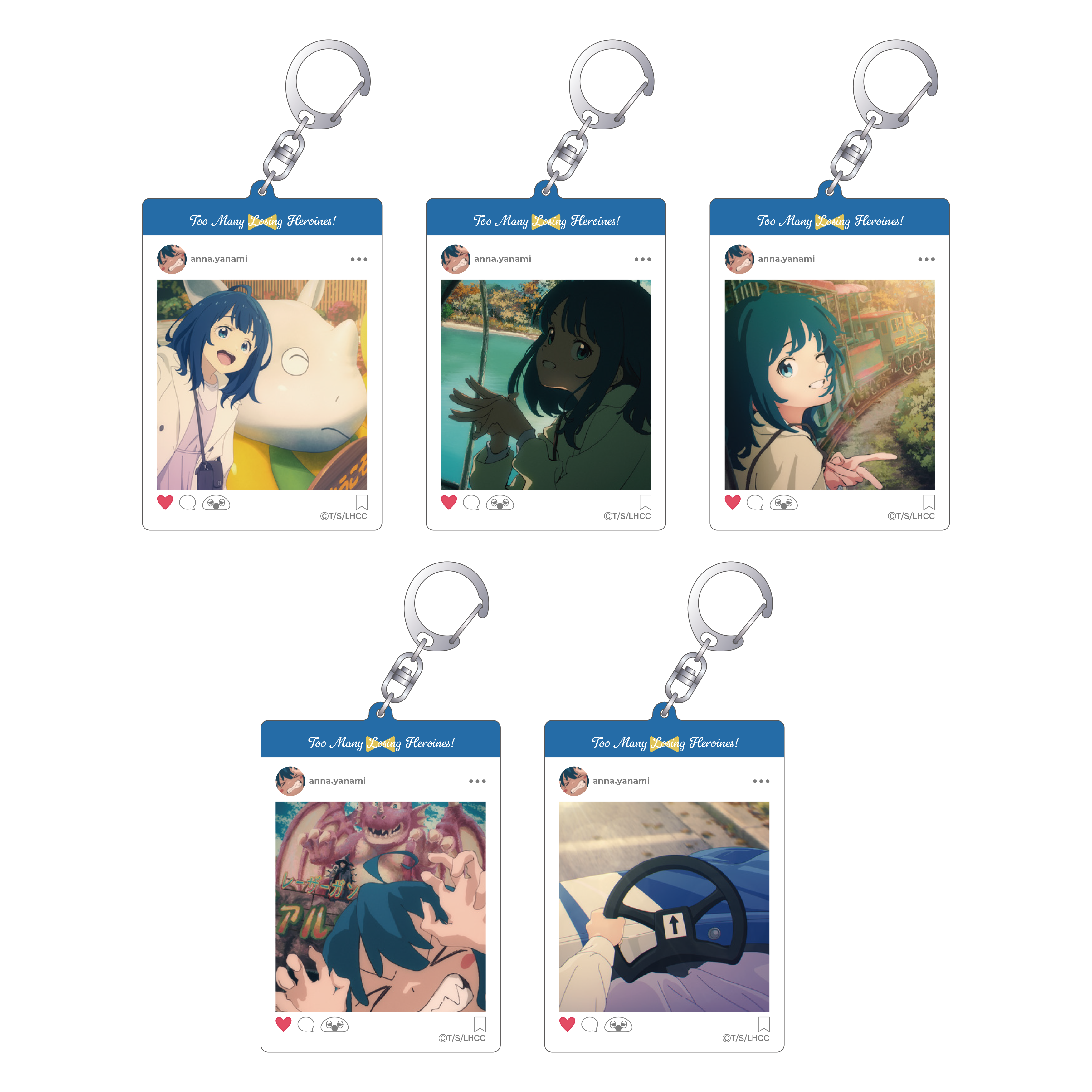 [Makeine: Too Many Losing Heroines!] //PreOrder// Social Media-Style Keychain (Blind Box -Single)