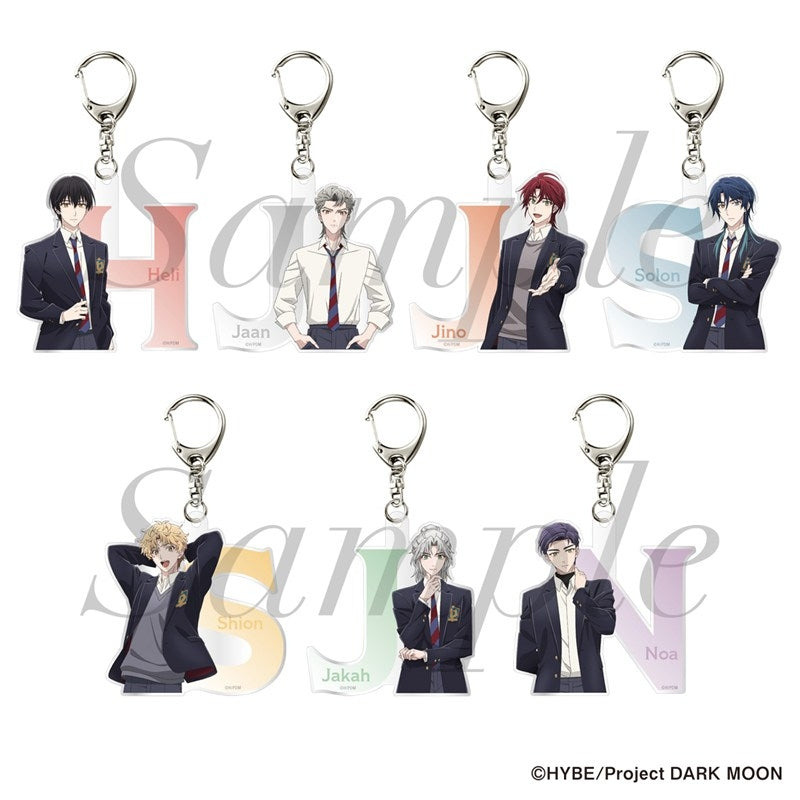 (1BOX=7)(Goods - Keychain) Anime DARK MOON: THE BLOOD ALTAR Trading Initial Keychain 7 Types(Blind Box -Single)