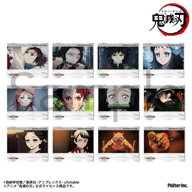 (1BOX=12)(Goods - Stand Pop) Demon Slayer: Kimetsu no Yaiba Anime Trading Mini Plate Stand Unwavering Resolve Arc 12 Types Total Vol. 1(Blind Box -Single)