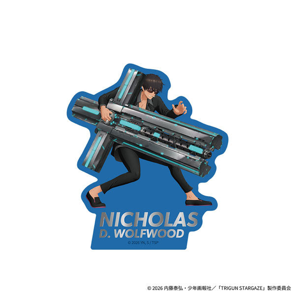 (Goods - Sticker) TRIGUN STARGAZE Foil Embossed Die-cut Sticker - Nicholas D. Wolfwood