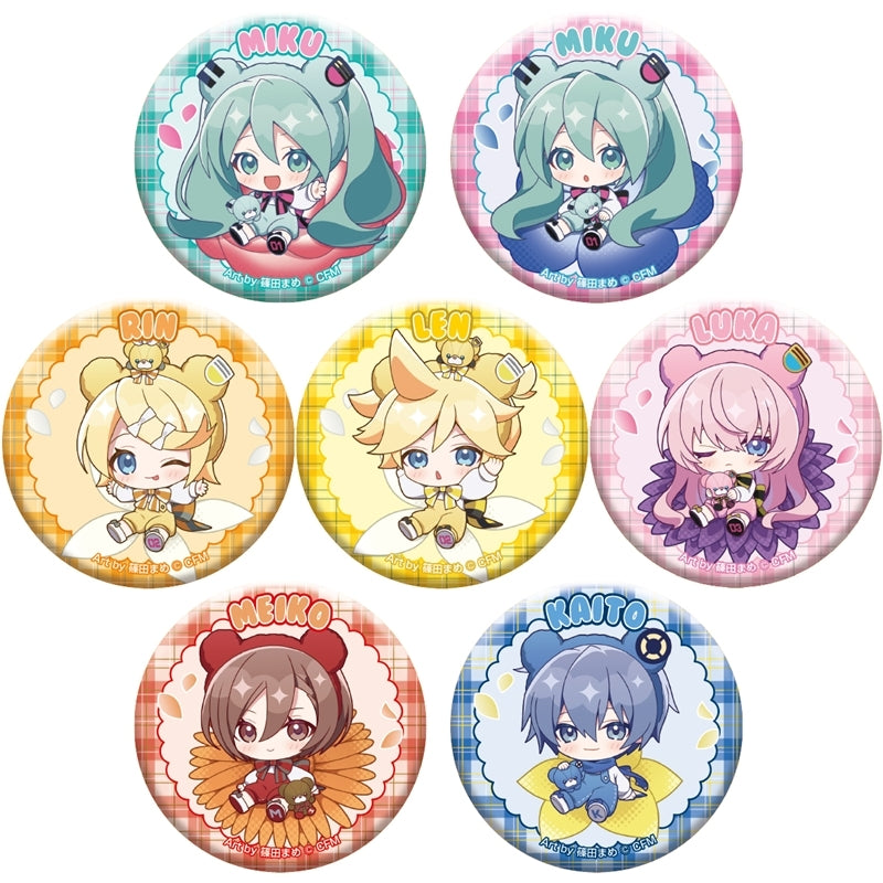(Goods - Badge) Piapro Characters Petite Fleur Trading Glitter Button Badge (Blind Box -Single)