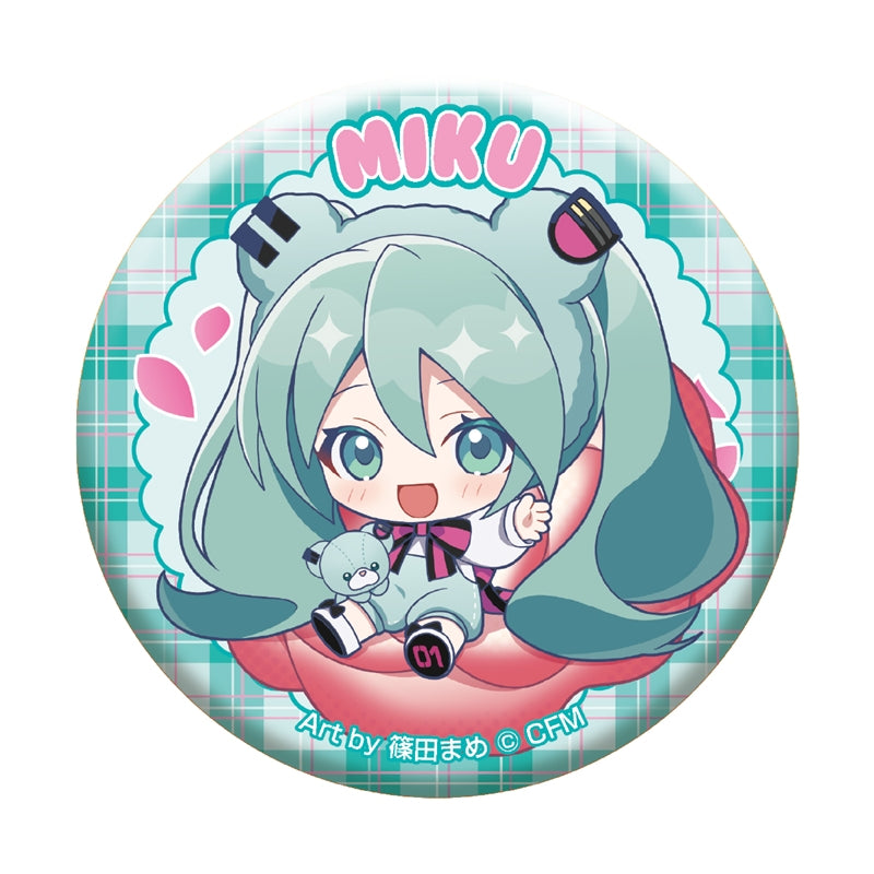 (Goods - Badge) Piapro Characters Petite Fleur Trading Glitter Button Badge (Blind Box -Single)