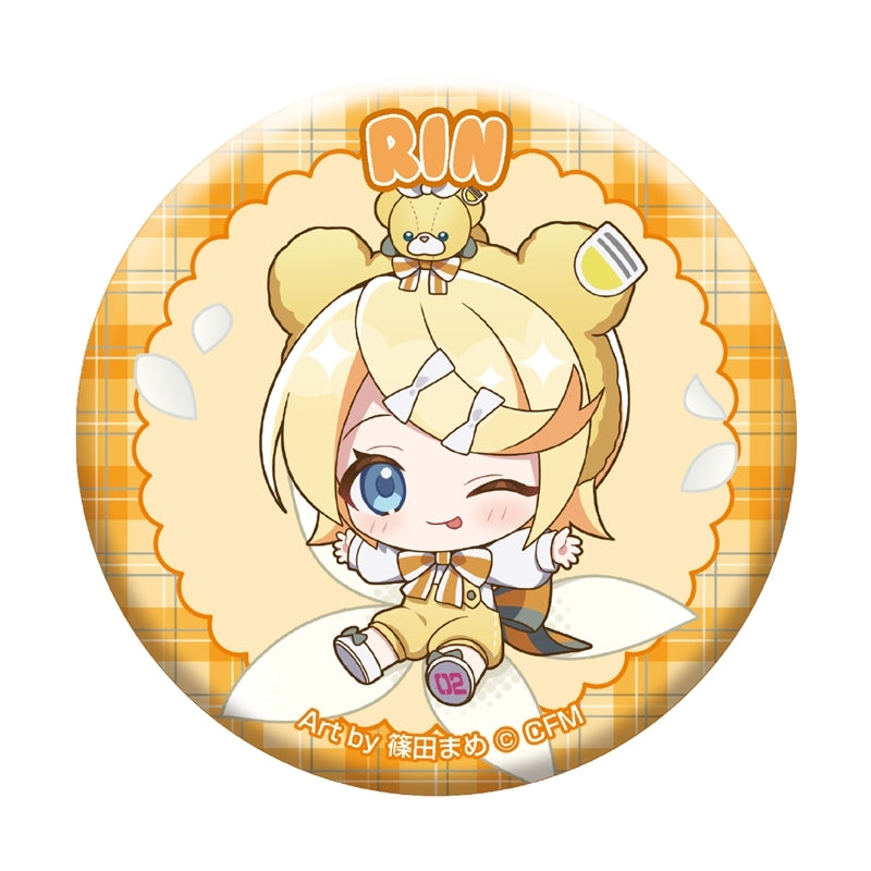 (Goods - Badge) Piapro Characters Petite Fleur Trading Glitter Button Badge (Blind Box -Single)