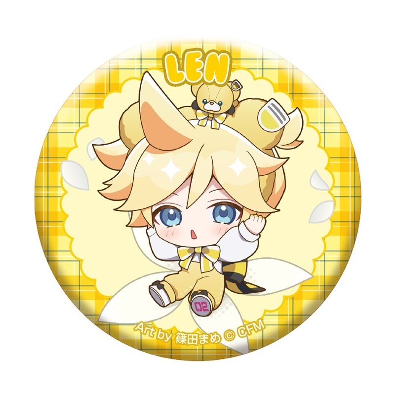 (Goods - Badge) Piapro Characters Petite Fleur Trading Glitter Button Badge (Blind Box -Single)
