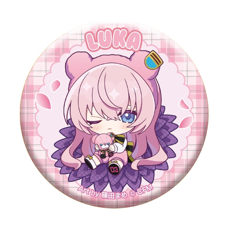 (Goods - Badge) Piapro Characters Petite Fleur Trading Glitter Button Badge (Blind Box -Single)
