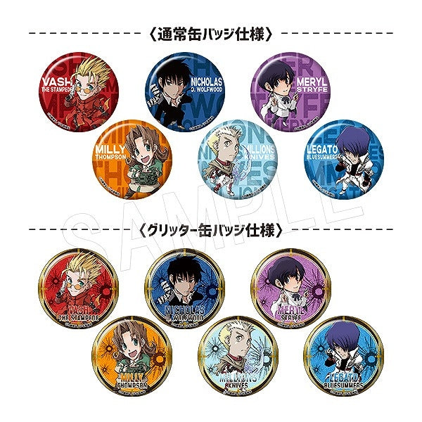 [Trigun Maximum] Trading Button Badge feat. Exclusive Art Chibi Ver.  (Blind Box -Single)