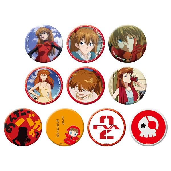 (Goods - Badges) Neon Genesis Evangelion Badge Asuka (Blind Box -Single)