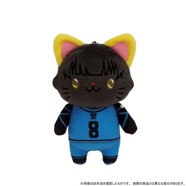 [Blue Lock] withCAT Plush Keychain With Eye Mask / Meguru Bachira