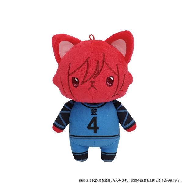 [Blue Lock] withCAT Plush Keychain With Eye Mask / Hyoma Chigiri