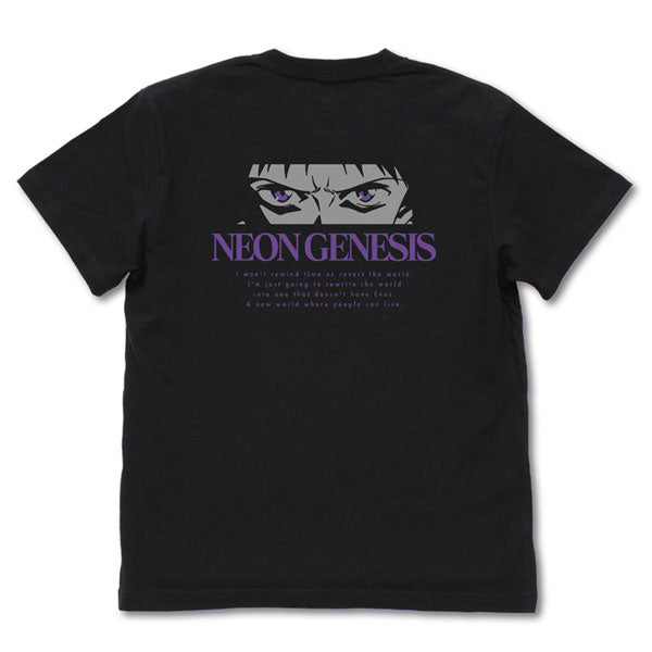[Evangelion] "Goodbye All Of Evangelion" T-Shirt BLACK-L