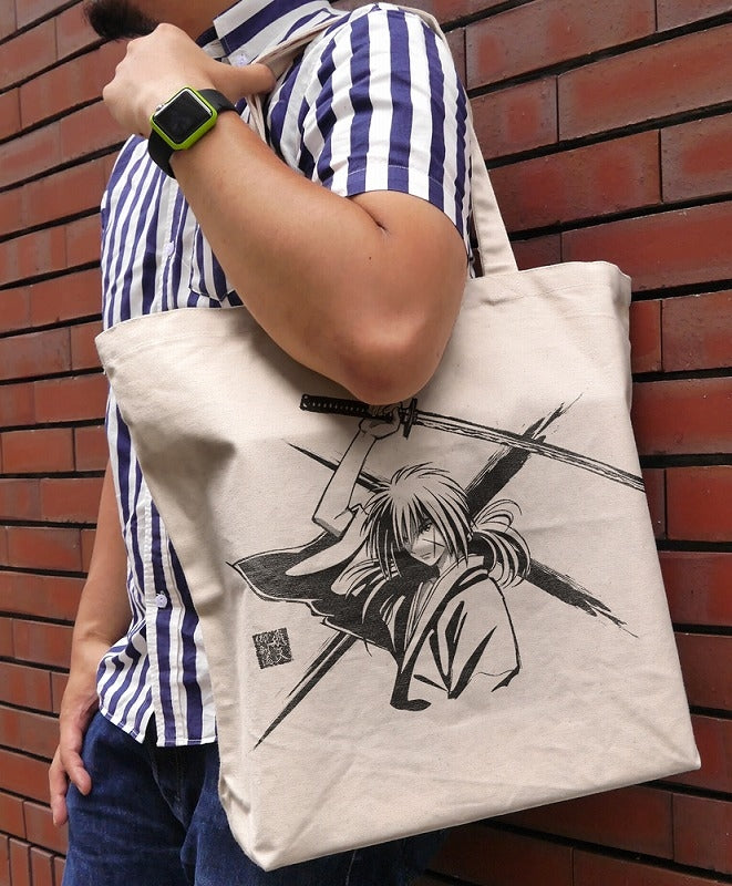 [Rurouni Kenshin] Kenshin Himura Large Tote / NATURAL