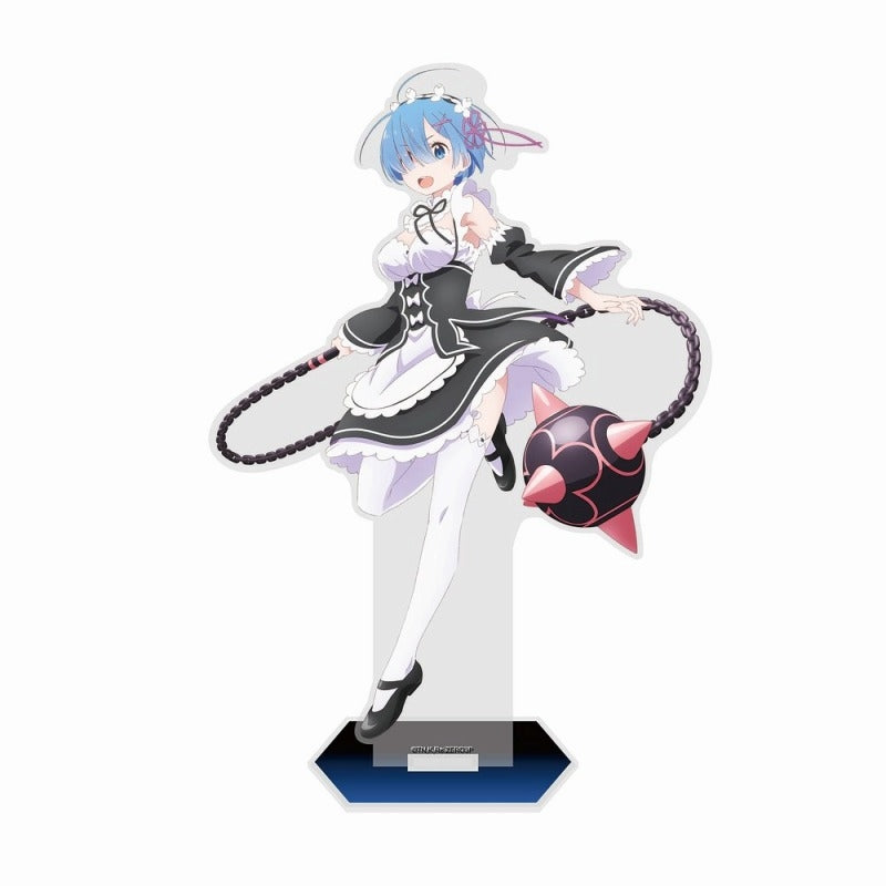 (Goods - Stand Pop) Re: Zero Starting - Life in Another World Rem & Morning Star Big Acrylic Stand