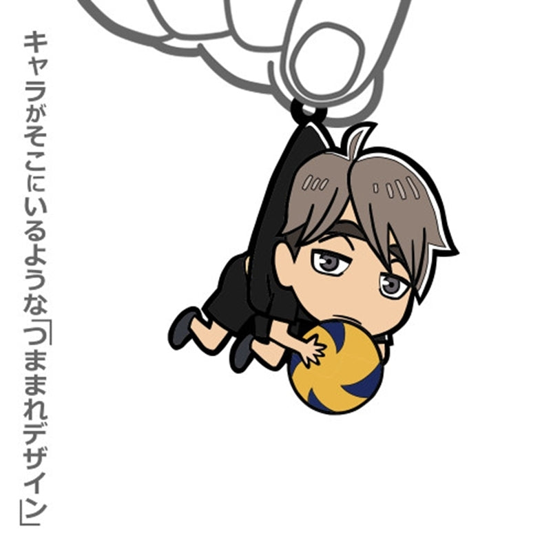 (Goods - Keychain) Haikyu!! Osamu Miya Tsumamare Uniform Ver.