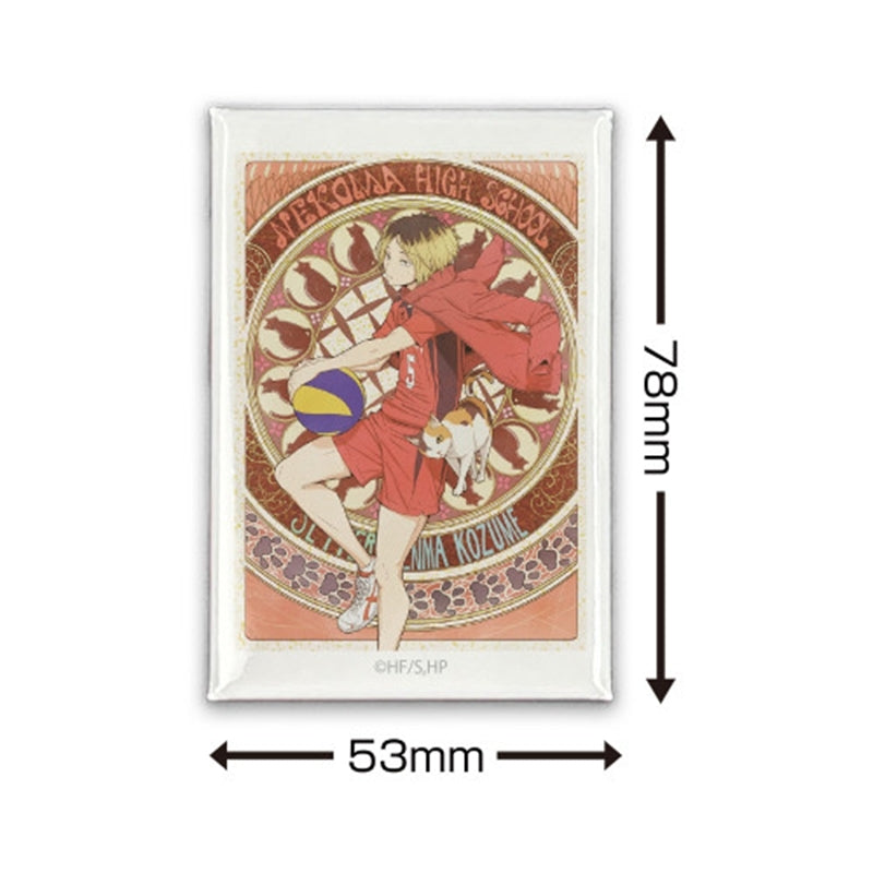 (Goods - Badge) Haikyu!! Kenma Kozume Square Button Badge Flying Ver.