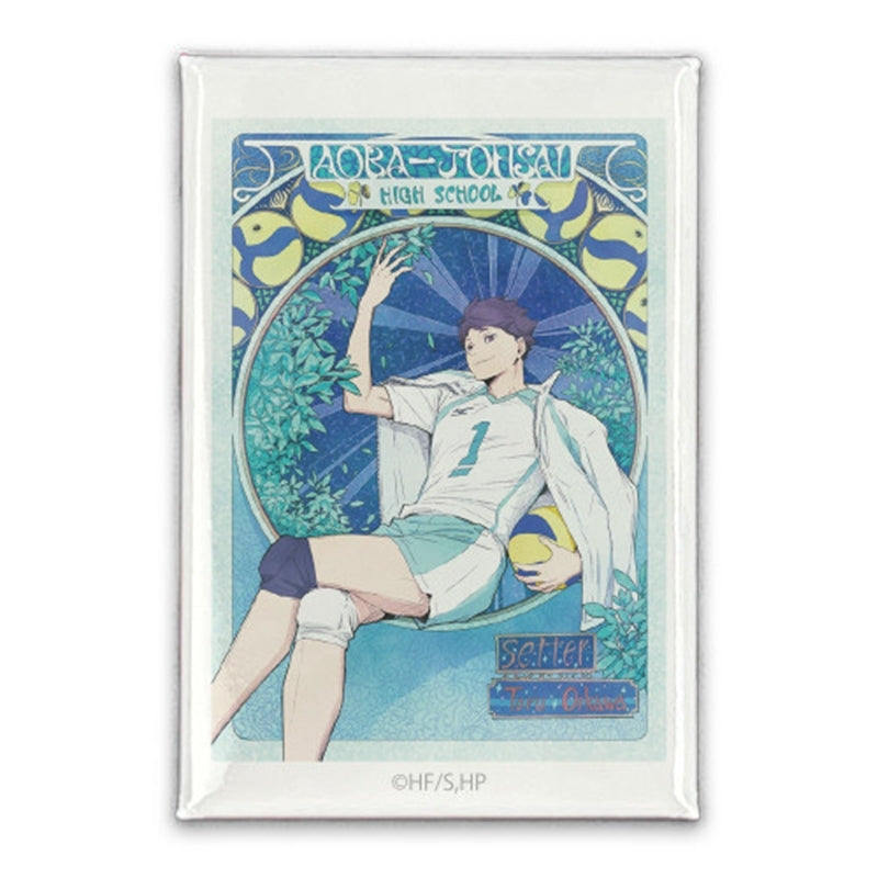 (Goods - Badge) Haikyu!! Toru Oikawa Square Button Badge Flying Ver.