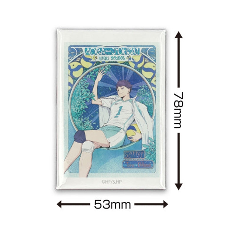 (Goods - Badge) Haikyu!! Toru Oikawa Square Button Badge Flying Ver.