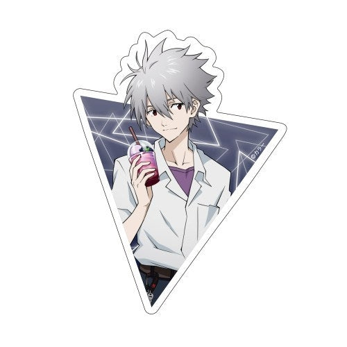 (Goods - Sticker) EVANGELION feat. Exclusive Art Kaworu Nagisa Outdoor Use Sticker School Uniform Ver.