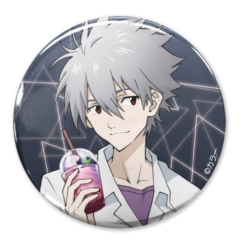 (Goods - Badge) EVANGELION feat. Exclusive Art Kaworu Nagisa 65mm Button Badge School Uniform Ver.