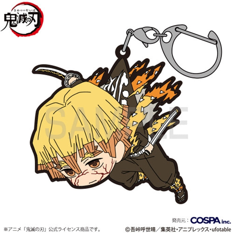 (Goods - Keychain) Demon Slayer: Kimetsu no Yaiba Anime Zenitsu Agatsuma Tsumamare Infinity Castle Arc Ver.