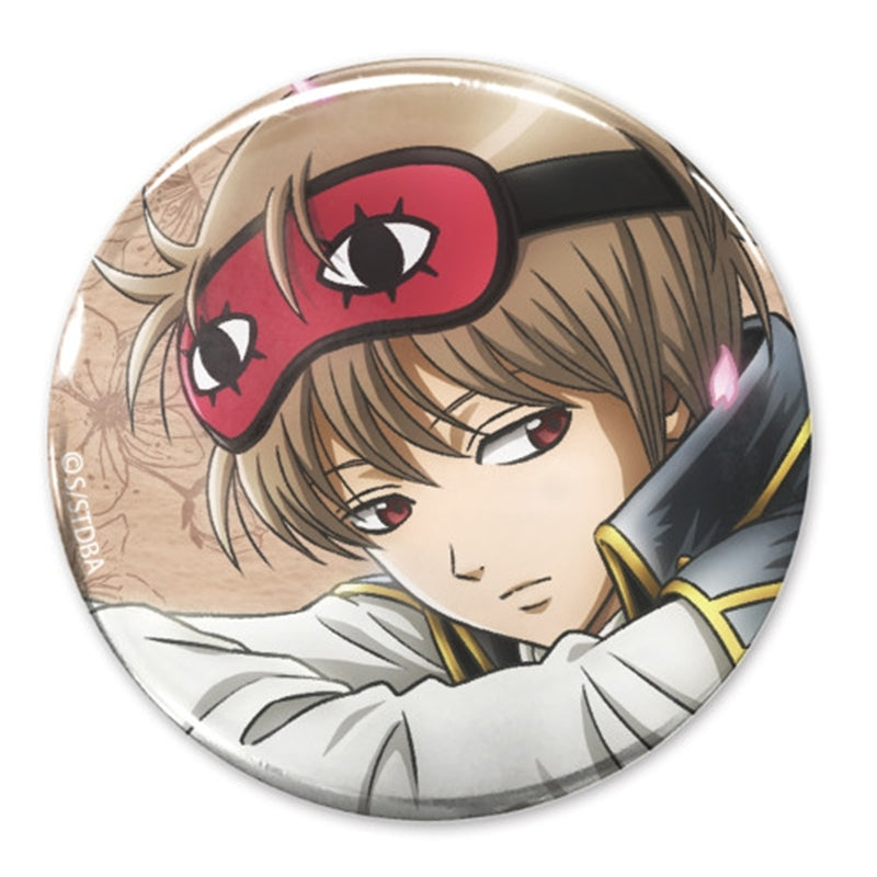 (Goods - Badge) Gintama feat. Exclusive Art Sougo Okita 65mm Button Badge View Through a Small Window Ver.