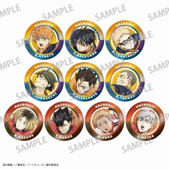 [Haikyu!!] Trading Metallic Button Badge (Blind Box -Single)