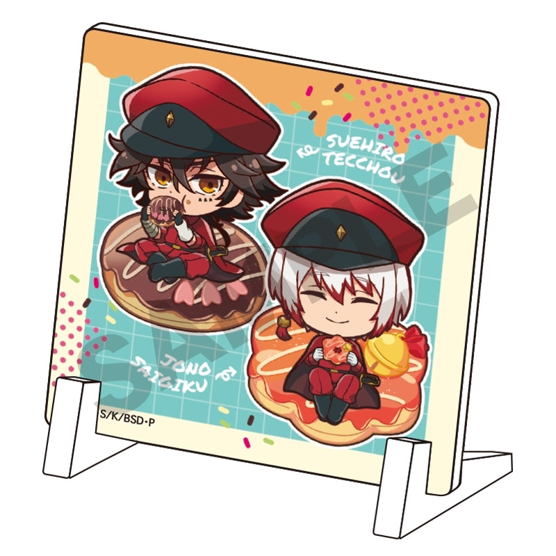 [Bungo Stray Dogs] Mini Acrylic Panel Saigiku Jono, Tetcho Suehiro CHARA PEKO Donuts